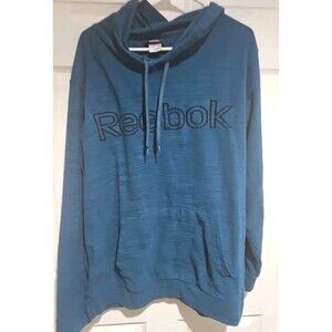 Men's Reebok Size XL Melange Logo Polar Fleece Hoodie Pull-Over
